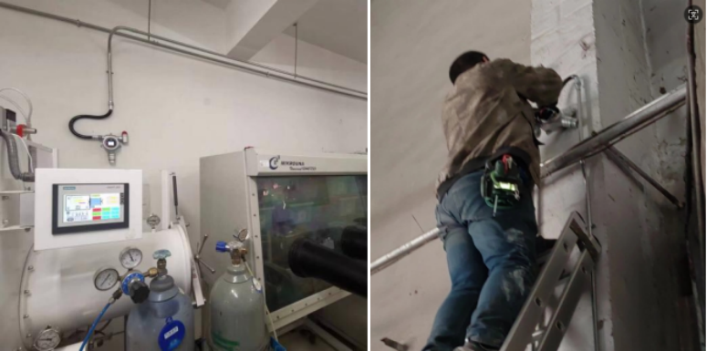 逸云天气体检测仪安装现场 逸云天气体检测仪安装现场