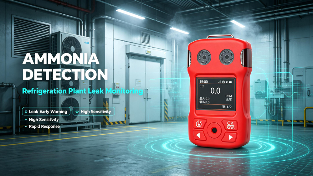What is the appropriate installation height for an ammonia gas detectors?