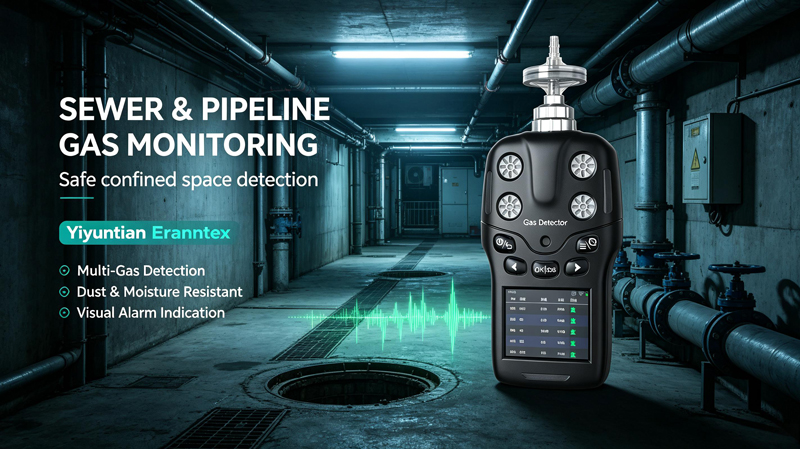 What are the application scenarios for portable four-in-one gas detectors?